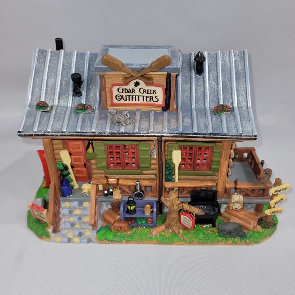 Lemax Signature 2010 Village Christmas Lighted Building Cedar Creek Outfitters - Picture 2 of 8